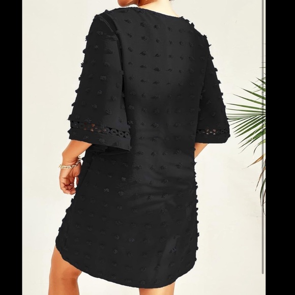 Perfect LBD Little Black Dress Textured Dress 2X - Picture 4 of 9